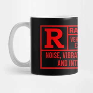 Rated R For Race - Black/Red Mug